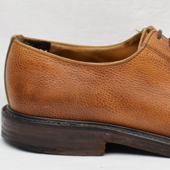 Vintage Alfred Sargent Brown Grain Textured Leather England Made Oxford Shoes main image 4